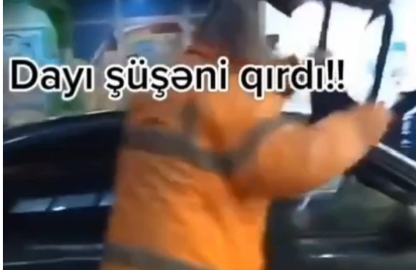 Bakıda "parkovşik" sürücüyə HÜCUM ETDİ