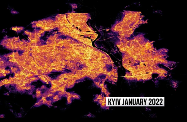 NASA Kiyevin dəhşətli görüntülərini yaydı (VİDEO)