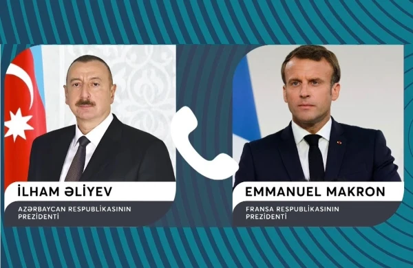 Makron İlham Əliyevə zəng edib
