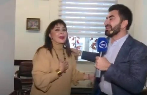 Zaur Baxşəliyev canlı efirdə ATV -nin binasını gəzdi - VİDEO