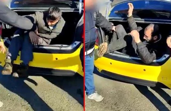 Polisin keçirdiyi əməliyyatdan şok görüntü:Baqajdan adam çıxdı (FOTO+VİDEO)