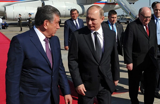 Putin Mirziyayevlə danışdı