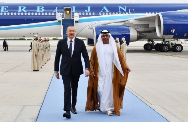 Prezident İlham Əliyev Birləşmiş Ərəb Əmirliklərinə işgüzar səfərə gedib