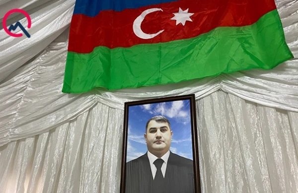 Şəhid Orxan Əsgərovla vida mərasimi - Canlı
