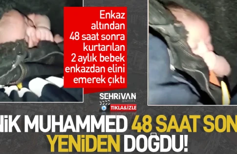 48 saatdan sonra xilas edilən 2 aylıq körpə görün nə etdi - VİDEO