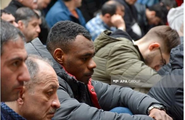 Azərbaycanda Türkiyədəki zəlzələ qurbanları üçün cənazə namazı qılınıb - Fotolar