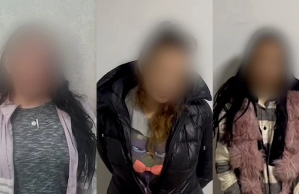 Bakıda polis 3 qadını tutdu - GÖRÜN NƏ EDİBLƏR +VİDEO