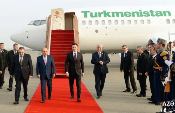 Türkmənistan Prezidenti Azərbaycana səfərə gəlib