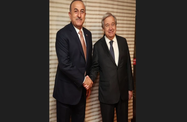 Çavuşoğlu BMT-nin Baş katibi ilə görüşüb