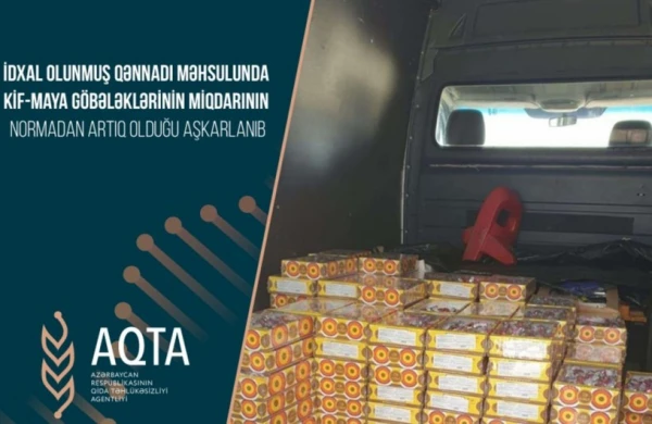 Rusiyadan Azərbaycana gətirilən konfetdə kif-maya göbələkləri aşkarlanıb