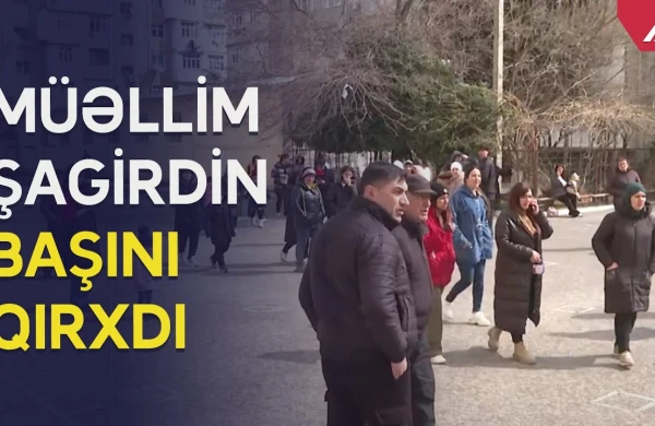 Sumqayıtda şok olay: müəllim şagirdin saçını qırxdı -VİDEO
