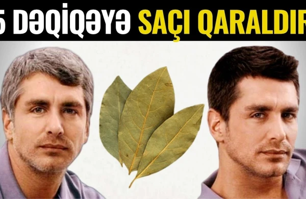 Ağ Saçlarınız 5 Dəqiqəyə QARALACAQ! - Ən Təbii Üsul