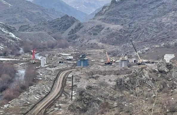 Ermənilərin Laçın yoluna qədər çəkdiyi yeni yoldan ilk video