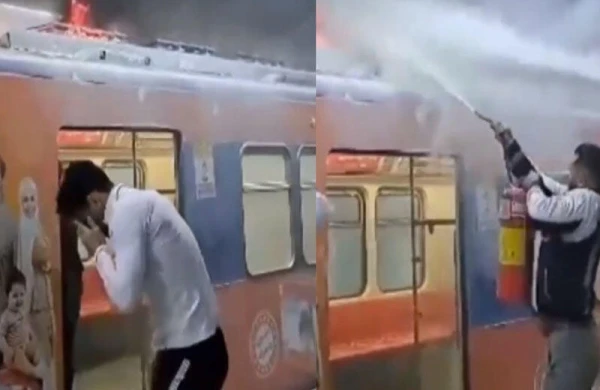 İranda metroda yanğın baş verib.