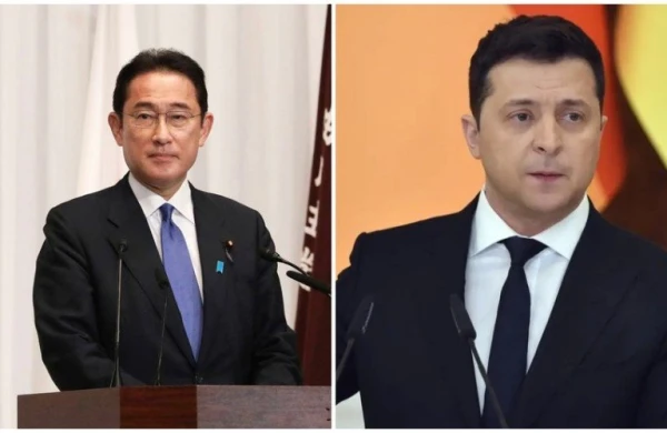 Zelenski Yaponiyanın Baş naziri ilə görüşüb