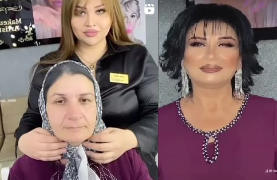 Vizajist qadını görün necə dəyişdi - FOTO+VİDEO