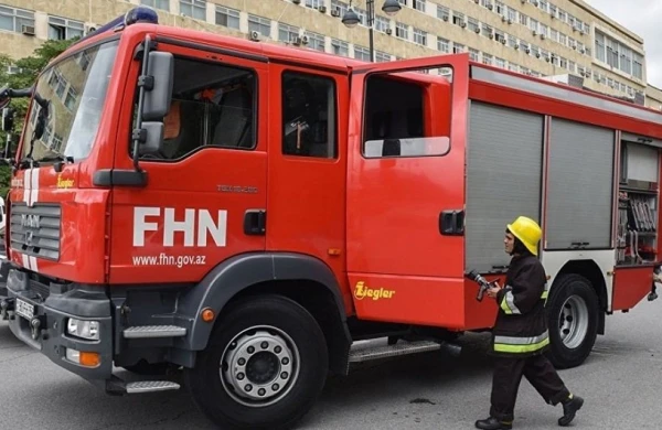 Bakıda yaşayış binasında yanğın olub