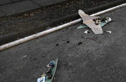 Rusiyanın hava limanına dronlar zərbə endirib