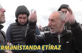 Əsir düşən hərbçilərin yaxınları Ermənistanda yolu bağladı - VİDEO