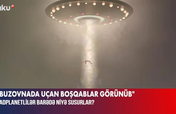 Buzovnada uçan boşqablar görünüb - VİDEO