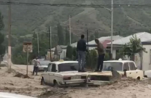 Goranboyun bəzi kəndlərinə sel gəldi