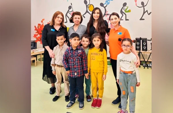 Leyla Əliyeva USG Erkən Müdaxilə Mərkəzində olub