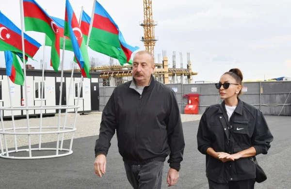 İlham Əliyev və Mehriban Əliyeva Xocavənd rayonuna səfər ediblər