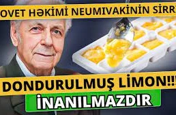 Dondurulmuş limon görün nəyin dərmanı imiş - RESEPTİN HAZIRLANMASI