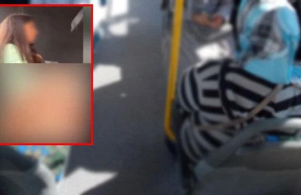 Avtobusda qıza qarşı əxlaqsızlıq edib,videoya çəkdi (18+)