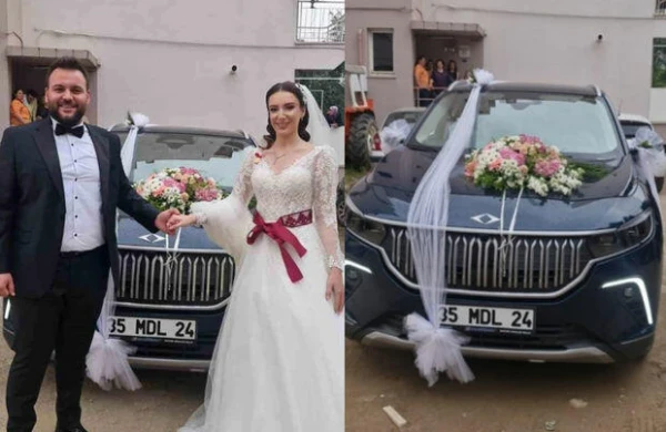 Togg” gəlin maşını oldu