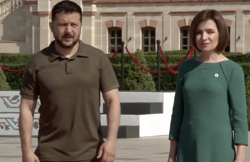 Zelenski Moldovaya getdi  -  VİDEO