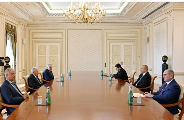 Prezident İlham Əliyev Binəli Yıldırımı qəbul edib
