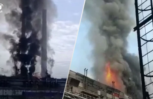 Rostov vilayətində Novocherkasskaya QRES-i yanır