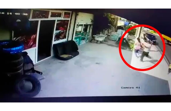 Bakıda arvadını küçədə təpikləyən ər övladının ölümünə səbəb oldu - Dəhşət dolu anlar - VİDEO