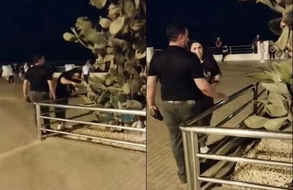 Polis bulvarda videosu yayılan qadını saxladı - Görün nə edirmiş +VİDEO