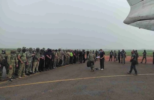 “Vaqner”in olduğu təyyarə Afrika ölkəsinə enib - FOTO