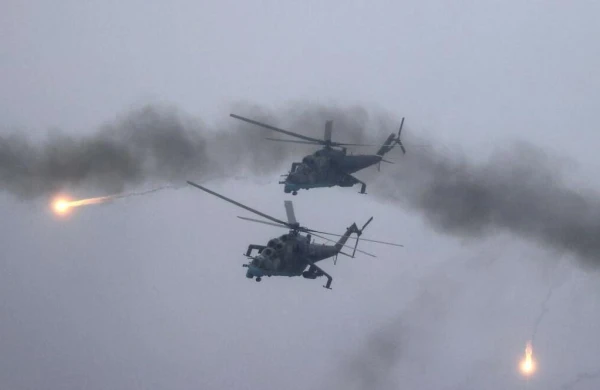 Baxmutda Rusiya helikopteri məhv edildi