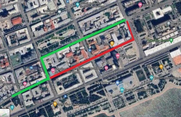 Bakının mərkəzində bu yol bağlanacaq - SÜRÜCÜLƏRİN NƏZƏRİNƏ