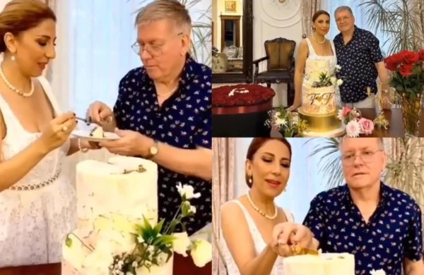 Fidan Hacıyeva evliliyinin 20-ci ilini əri ilə belə qeyd etdi - VİDEO