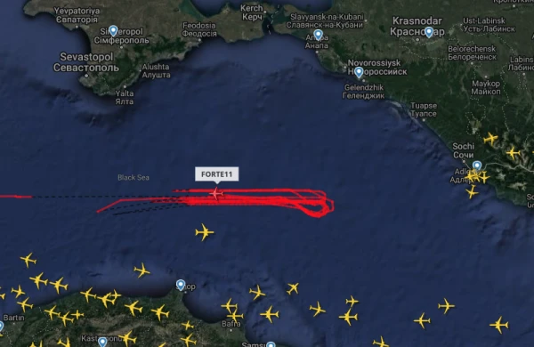 Amerikanın kəşfiyyat pilotsuz təyyarəsi yenidən Qara dənizdə görüntülənib