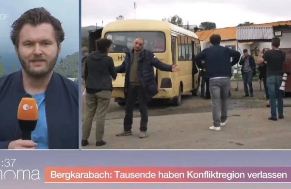 Ermənilər qovulmur, könüllü gedirlər - ZDF-in müxbiri - VİDEO