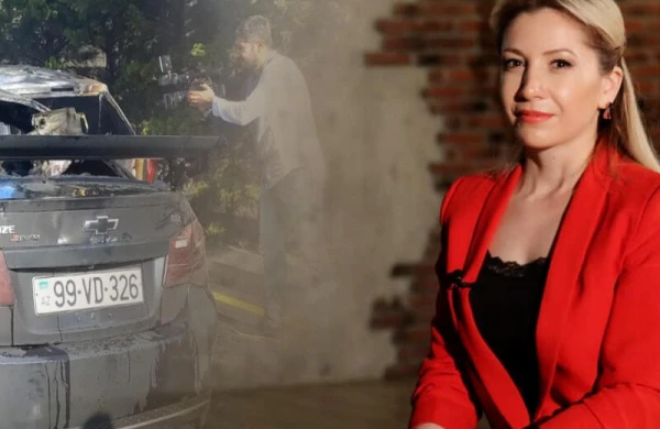 Bakıda yanan "Cruze" tanınmış aparıcının maşını imiş – VİDEO