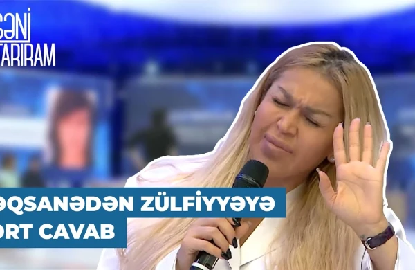 Canlı efirdə şok anlar: Rəqsanəyə elə sözlər dedi ki,...(VİDEO)