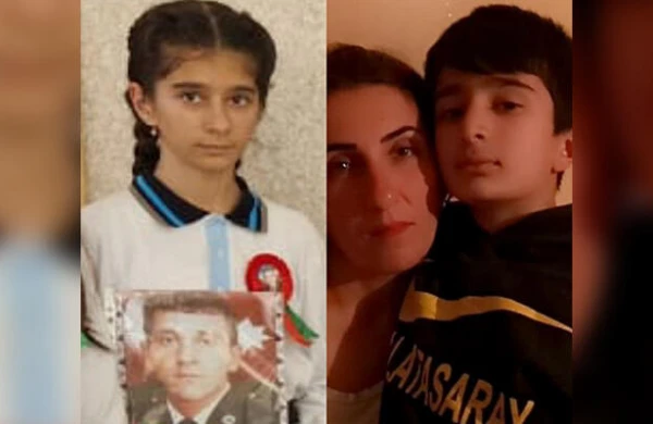 Hacıqabulda yanaraq ölən ana və övladlarının - FOTOsu