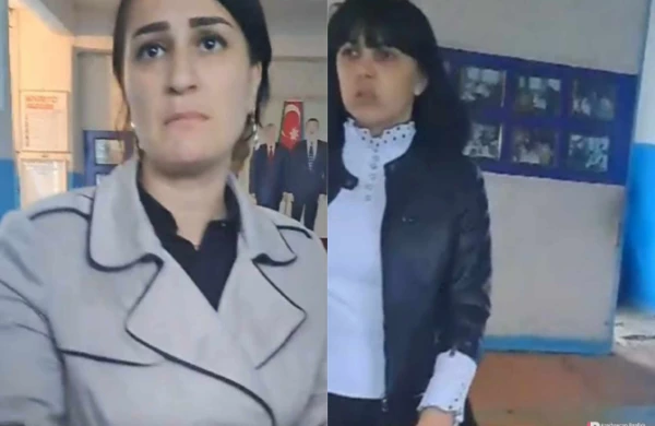 Xanım məktəb direktorundan qeyri-etik davranış - VİDEO