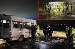 Türkiyədə ağır qəza: 14 yaralı var