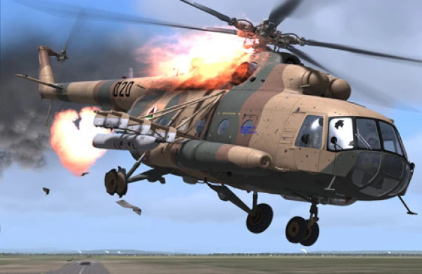 Mi-8 helikopteri partladı: Ölənlər var