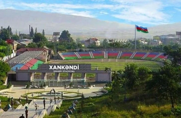 Xankəndi şəhər stadionundan yeni görüntülər - VİDEO