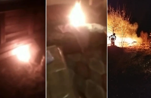 "Tiktok"da canlı açıb öz evini yandırdı - VİDEO