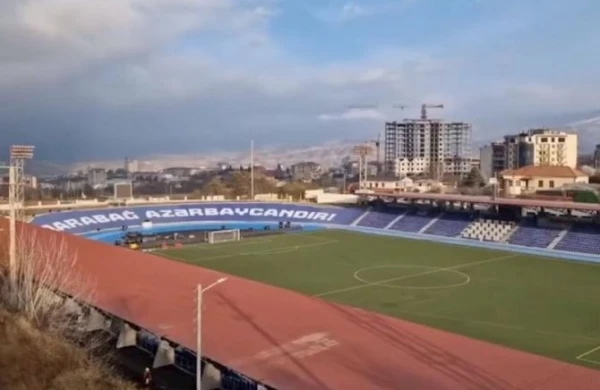 Xankəndi şəhər stadionunun son halı – Video